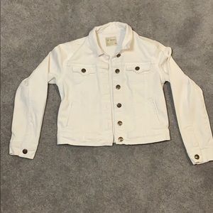white jean jacket